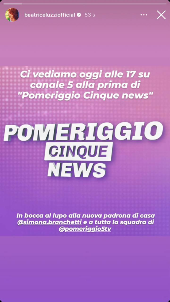 Beatrice Luzzi annuncio