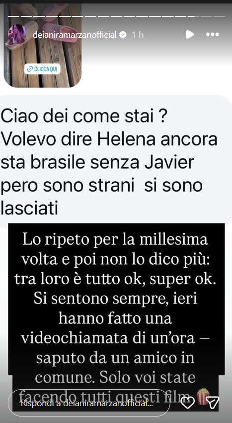 Helena Javier crisi gossip