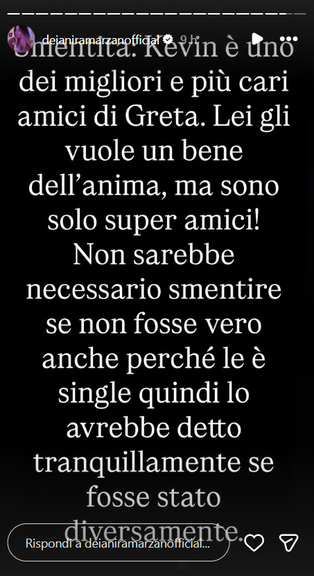 Greta Rossetti nuovo fidanzato