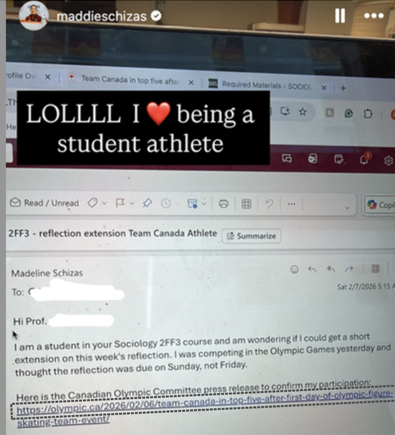 l'email dell'atleta fa il giro del web 