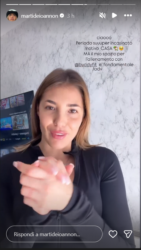 Martina De Ioannon allenamento