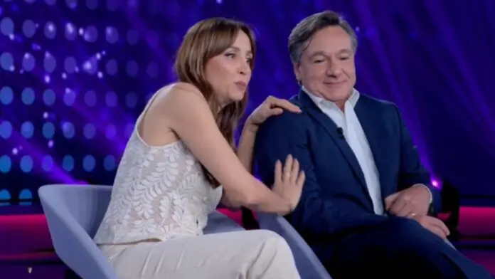 Benedetta Parodi e Fabio Caressa a Verissimo