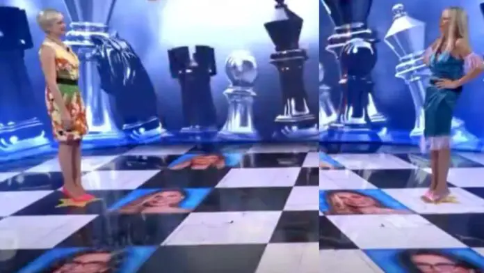 Alessandra Mussolini e Antonella sulla scacchiera al Gf vip 8 Alessandra Mussolini e Antonella sulla scacchiera al Gf vip 8