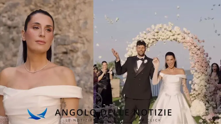 Valentina Vignali raggiante alle sue nozze