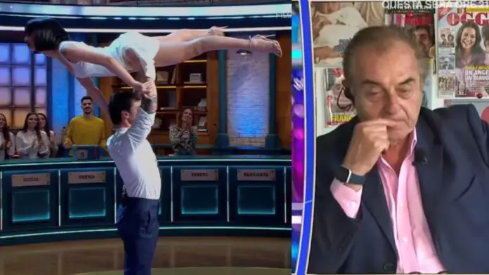 Stefano De Martino e Martina Miliddi come Baudo e Cuccarini