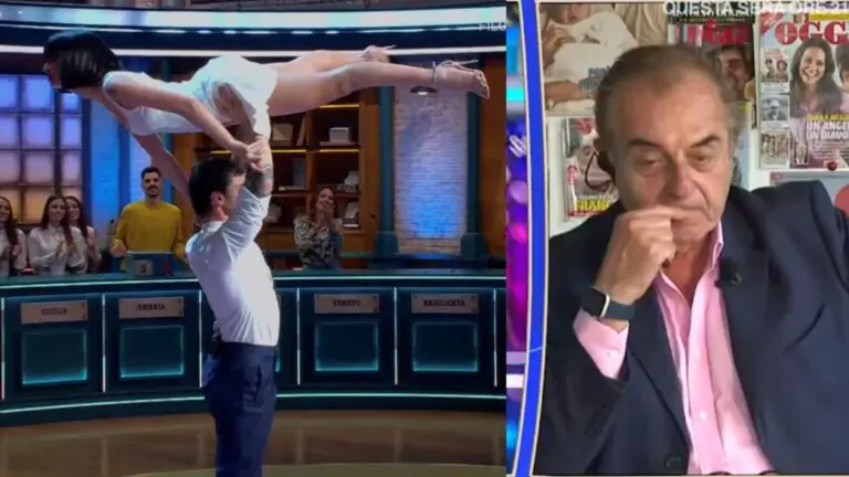 Stefano De Martino e Martina Miliddi come Baudo e Cuccarini