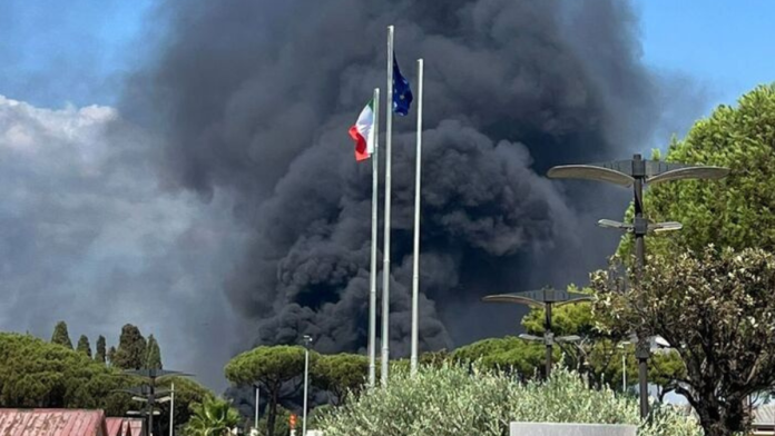 Incendio a Cinecittà