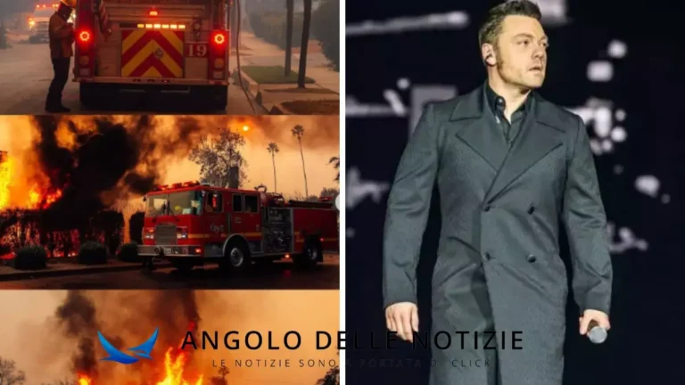 Come sta Tiziano Ferro che vice il drammatico incendio di Los Angeles