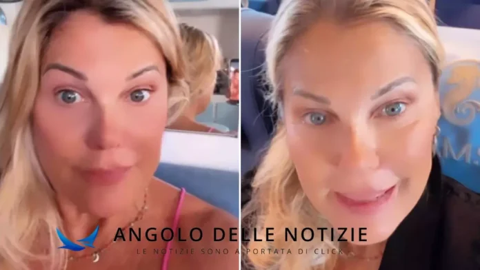 Patrizia Pellegrini in vacanza