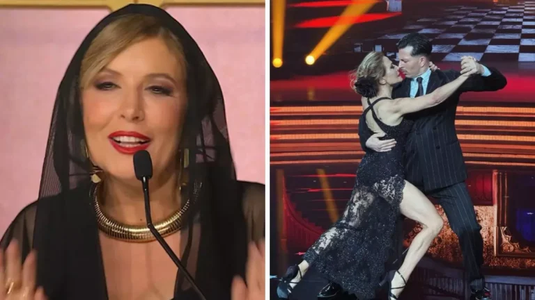 Selvaggia Lucarelli si congratula con Barbara e Govanni a Ballando con le Stelle