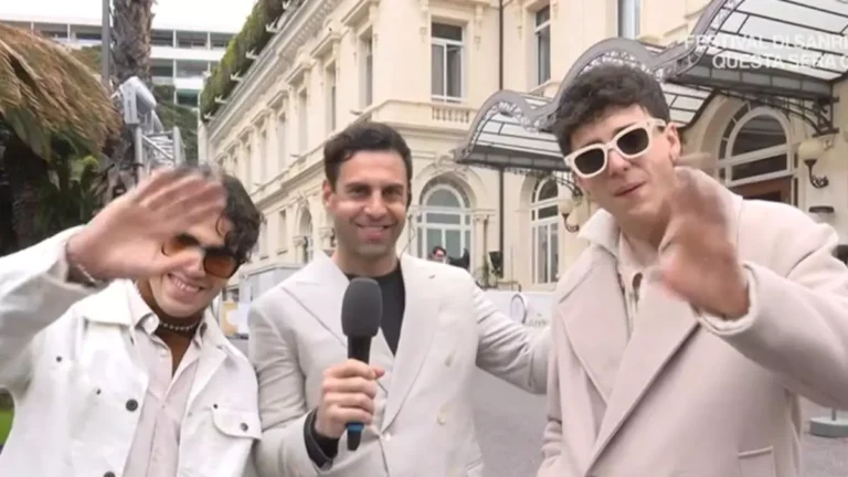 LDA e Aka7even in collegamento da Sanremo