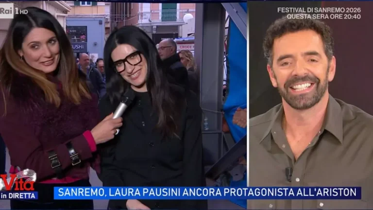 Laura Pausini a la vita in diretta