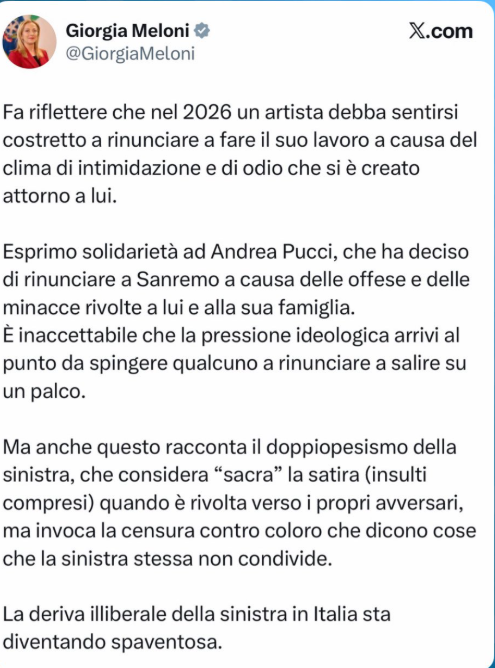 Giorgia Meloni Andrea Pucci